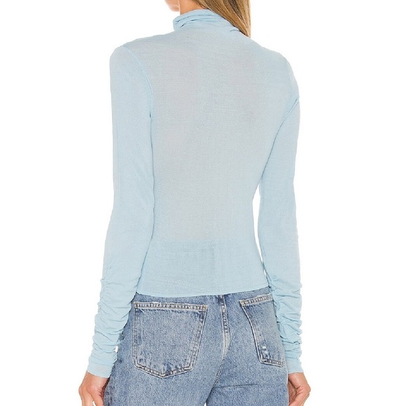 For Love and Lemons Sadie Turtleneck Baby Blue Size S nwt - Picture 2 of 9